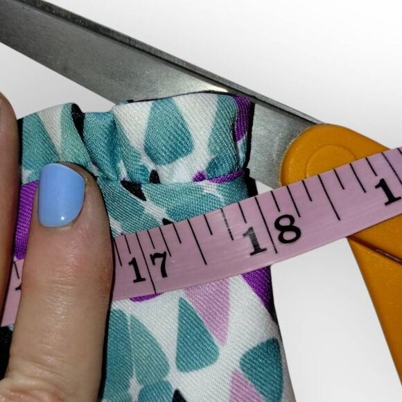 Joy Joy Womens Sundress Sz Medium Fit Flare Blue Purple Knit Stappy Coastal 56B7 - Picture 12 of 13